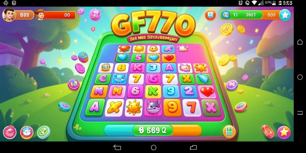 Tampilan gameplay Bingo yang seru di GF777.