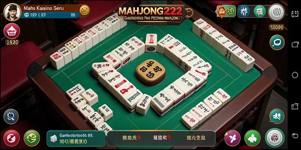 Tampilkan gameplay seru MAHJONG222 dalam aksi Mahjong.