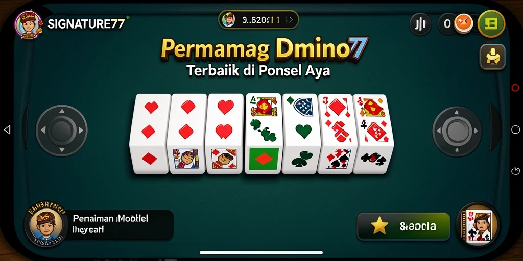 Tampilan gameplay Domino yang seru dan interaktif.