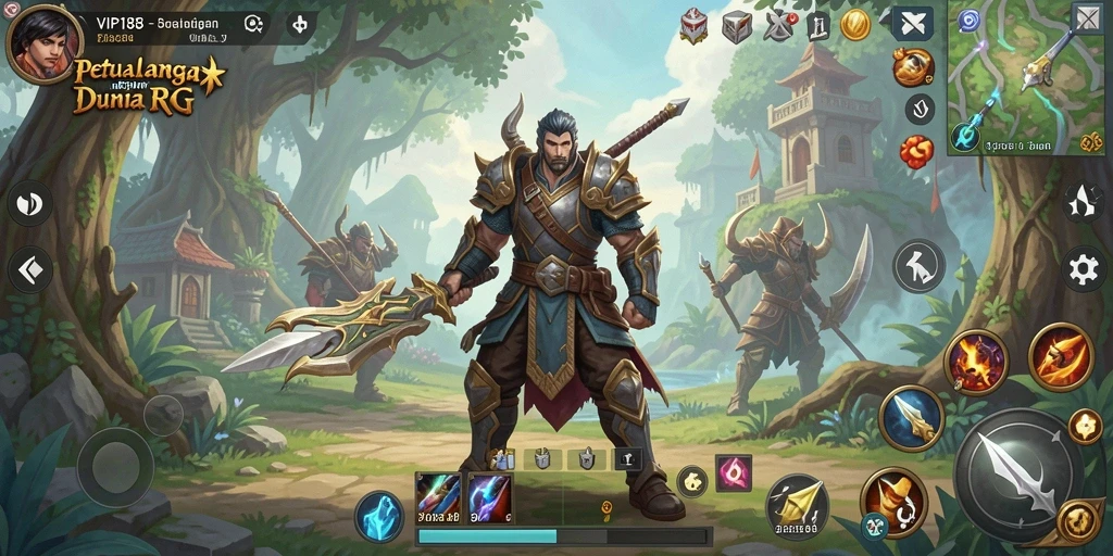Tampilan gameplay RPG yang menakjubkan dan penuh aksi.